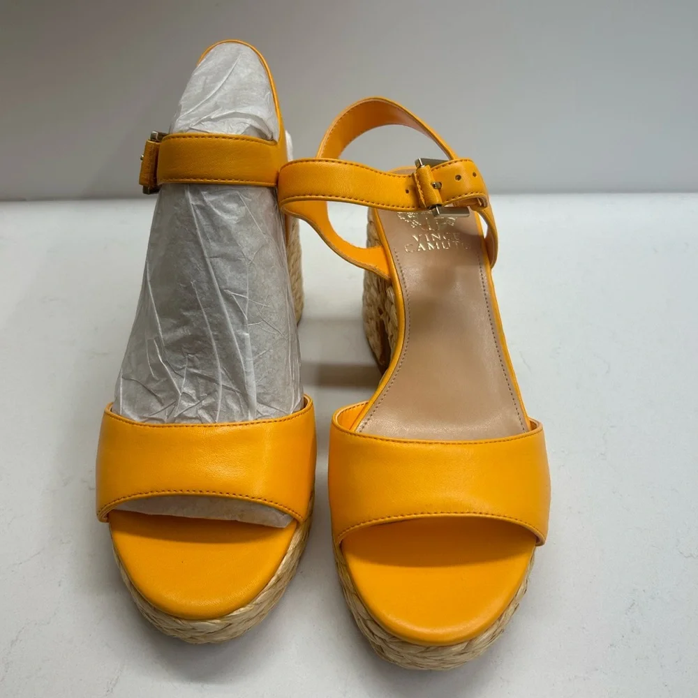 Vince Camuto Randell Leather‎ Espadrille Wedge